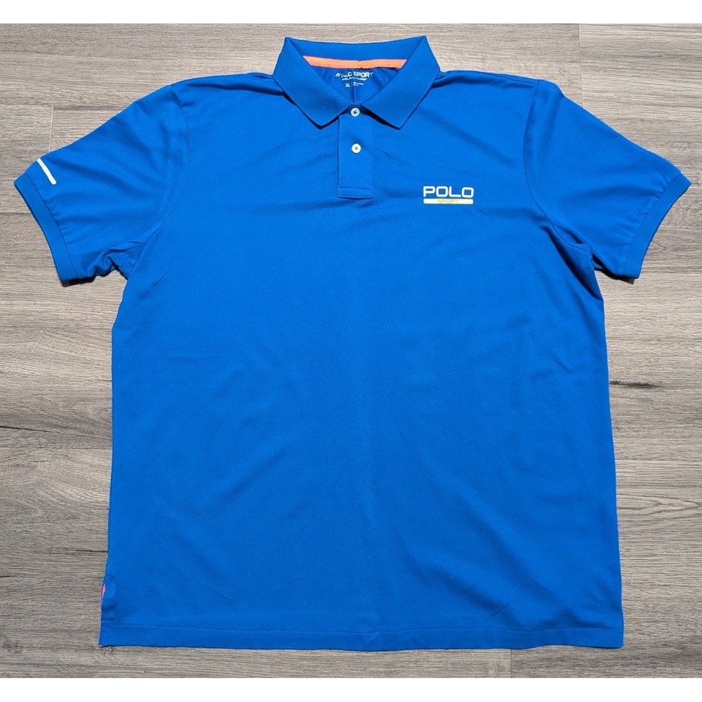 Polo Sport Ralph‎ Lauren Men's Blue Thermovent Performance Golf Polo Size XL